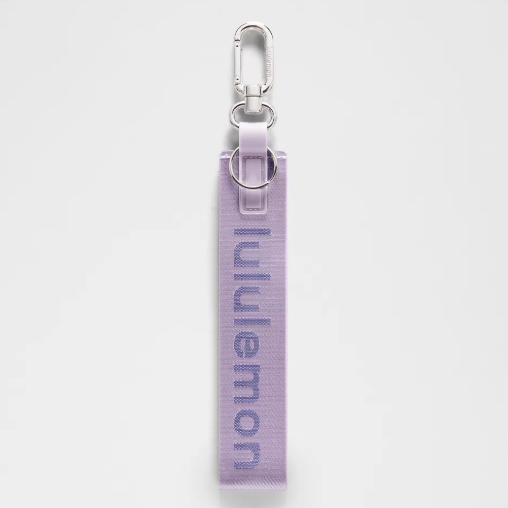 lululemon athletica Lavender Purple Logo Key Fob